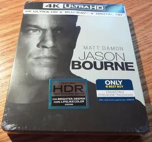 Jason Bourne: Steelbook (4K Ultra HD + Blu Ray + Digital HD)
