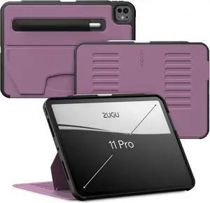 Zugu Case for iPad Pro 11 (M4) 2024, Slim Protective Cover with Apple Pencil Holder, Auto Wake/Sleep, Multiple Viewing Angles - iPad Pro 11 Inch Case, iPad 11 Case, iPad Pro 11 Inch Case- Berry Purple