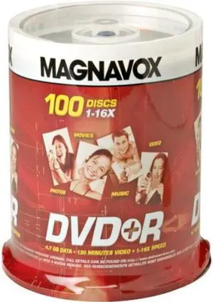 16X Write-Once DVD+r Spindle