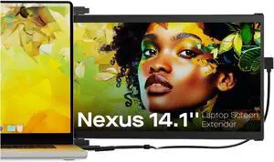 Nexus 14.1'' Laptop Screen Extender,1080P FHD Portable Dual Monitor for Laptop,Laptop Monitor Extender for 14"-17" Laptops,Compatible with Windows/Mac/Android/Switch