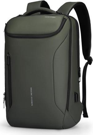 Muzee Backpack for Men Waterproof and Travel Laptop Backpack with USB Charging, Fits 17 Inch Laptop and Tech Gear