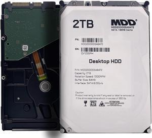 MDD 2TB 64MB Cache 7200RPM SATA 6.0Gb/s 3.5inch Internal Desktop Hard Drive (MDD2000GSA6472)