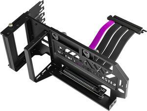 Cooler Master MasterAccessory Vertical GPU Card Holder Kit V3 Black, Premium Riser Cable PCI-E 4.0 x16-165mm, PCIe 3.0 Compatible, Adjustable Length for E-ATX|ATX|Micro ATX Case (MCA-U000R-KFVK03)