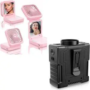 EasyAcc 5000mAh Mini Makeup Fan + 10000mAh Waist Fan