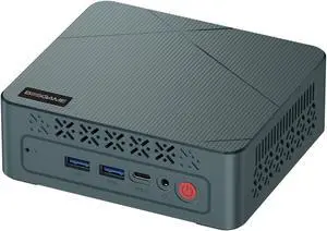 BOSGAME E2 Mini PC Ryzen 5 3550H(Max 3.7GHz) Dual Channel DDR4 Mini Computers, 16GB RAM 512GB NVMe SSD, Dual HDMI, 4X USB Ports, 1x RJ45 Ethernet Ports,Wi-Fi 5,BT5.0