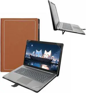 Honeymoon Protective Case Cover for 16 Inch IdeaPad Flex 5 Gen 7 & IdeaPad Pro 5i & IdeaPad Slim 5 / Slim 5i / Slim 5i Pro Gen 8/7/6 Series Laptop,Multi-Angle Stand with Heat-Vent,Brown