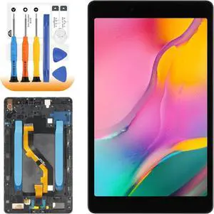 for Samsung Galaxy Tab A 8.0 2019 Screen Replacement for Samsung Tab A 8.0 SM-T290 LCD Display SM-T290 LCD Digitizer Touch Screen Wi-Fi Version Assembly Repair Part Black with Frame(Not for T295)