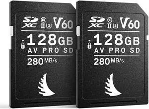Angelbird - Match Pack for Fujifilm - AV PRO SD V60 MK2-128 GB - SDXC UHS-II Memory Card - Widely Compatible - up to 6K