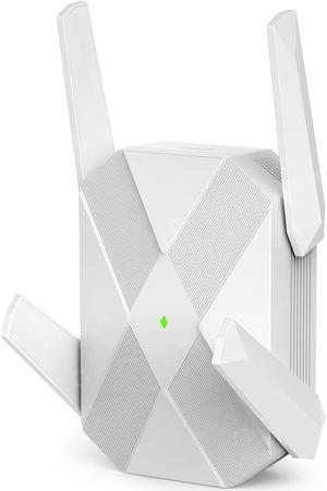 WiFi 6 Extender, 2.4Gb/s WiFi Extenders Signal Booster for Home, Dual Band ExtendteccWiFi Booster Signal Amplifier Range Up to 12,000sq.ft, Gigabit Ethernet Port, Easy Setup, Alexa Compatible