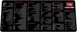 Vim Cheat Sheet Mousepad For Beginner, Vim CheatSheet For Software Engineers,Vim Reference Guide Desk Mat, software engineers, hackers and programmers Gift For AI Programmer Desk Mat HG
