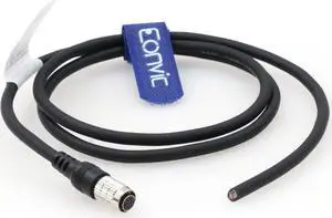 Eonvic I/O Power Cable for Allied Vision Guppy and Mako, Daheng, Imaging, Ccd Gige Industrial Camera Hirose 8 Pin Female HR25-7TP-8S to Open End (3M)