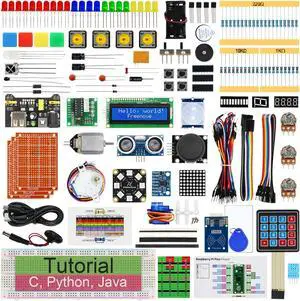 Freenove Ultimate Starter Kit for Raspberry Pi Pico 1 2 W (Not Included), 767-Page Detailed Tutorial, 220 Items, 119 Projects, Python C Java Code