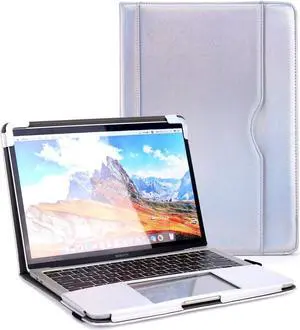 Compatible with Pro Case 13 Inch,PU Leather Case Fits for Model M2 M1, 2024 2023, 2022-2016 A2338 A2289 A2251 A2159 A1989 A1708 A1706, with Kickstand Vents Pocket and Pen Holder