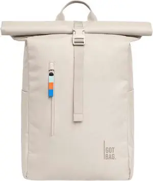 GOT BAG - ROLLTOP EASY Backpack, Backpack for Hiking & Travel with a 16" Laptop Sleeve, Eco-Conscious Bag Made of Recycled Ocean Impact Plastic(tm) (Softshell Color)