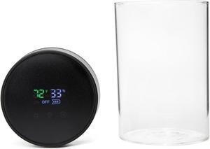 Herb Guard Auto-Cure Smart Jar and Vacuum Seal Curing Jar with Built In Hygrometer (1 Liter / 2 Oz Capacity) Curing Kit & Child Resistant Container Keeps Herbs and Serving Spices Fresh for Months