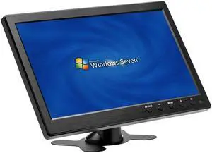 Hikity 10 Inch Small HDMI Monitor Portable CCTV Monitors 1280x600 with BNC, AVI, VGA, HDMI Input Cable, Remote Control, Built-in Speakers for PC, Camera, Raspberry Pi, X-Box (Support Flip Image)