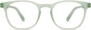 Lenskart Blu Hustlr | Peyush Bansal Glasses For Eye Protection From Digital Screens | Computer Glasses with Blue Cut & UV Protection | Lightweight Specs With Zero Power|Medium|Jade Green