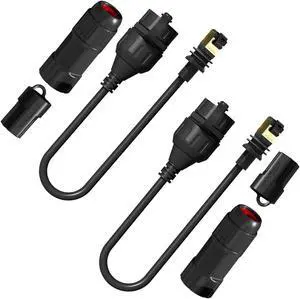 Klutchtech Starlink Ethernet Adapter Gen 3/Starlink Mini, Starlink Cable SPX to RJ45 Adapter for Starlink Standard V3/Mini Dish and Router Black (2PCS)