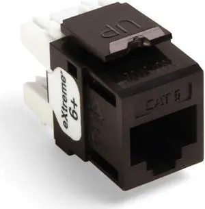 Leviton 61110-BB6 Extreme 6+ QuickPort Connector, CAT 6, Brown, 25-Pack