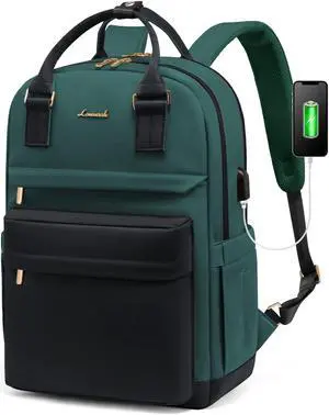 LOVEVOOK Laptop Backpack for Women 15.6 Inch Laptop Bag with USB Port, Fashion Waterproof Backpacks Teacher Nurse Stylish Travel Bags Vintage Daypacks for College Work