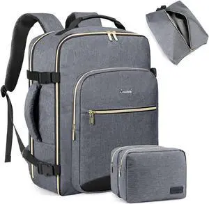 LOVEVOOK 50L Travel Backpack for Women Men,Waterproof Airline Approved Carry On Luggage Travel Essentials,TSA Carry On Backpack Personal Item Travel Bag Suitcase Weekender Traveling with Packing Cubes