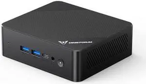 MINISFORUM UN100P Mini PC, Intel 12th Gen Alder Lake- N100,16 GB DDR4 RAM 512 GB PCIe SSD, Mini Desktop PC 4K Triple Display, 4xUSB Ports,2.5G RJ45 LAN,Business PC for Home-Server/Network Firewall