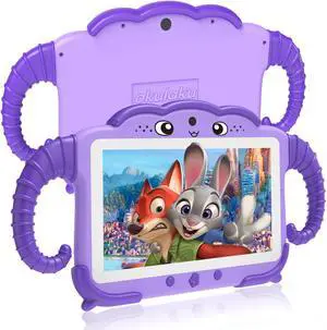 Kids Tablet 7 inch Tablet for Kids 32GB Toddler Tablet with Case Software Installed Kids Learning Tablet with WiFi for Boys Girls Android Tablet with Dual Camera Parental Control YouTube Netflix