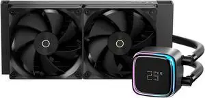 Ocypus Iota L24 Digital CPU Liquid Cooler with Temp Display,240mm CPU Water Cooler, PWM Fans Speed Up to 2000RPM for LGA1700/1851/1200/115X/18XX, AMD AM4/AM5
