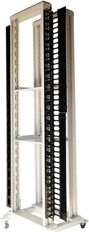 RAISING ELECTRONICS one Piece 42 U Vertical Plastic Cable Manager for Servers Racks Cabinets