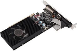 610 Graphics Card, 2GB DDR3, Support DirectX 11 64 Bit, Single Fan GPU PC Gaming Video Card, PCI Express 2.0, VGA, DVI,