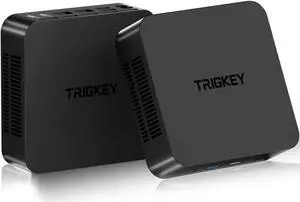TRIGKEY KEY-N100 Mini PC, Intel Alder Lake N100 (4C/4T, Up to 3.4Hz) 16G DDR4 500G SSD Mini Computer, Intel N100 Mini PC Support Dual Display 2*HDMI/Dual 1000MB/S Ethernet/WiFi-5/BT5.0