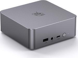 Beelink Mini PC EQi12, Intel Core 1220P(Max 4.4GHz 10C/12T), 24GB LPDDR5 5200MHz 500GB PCle4.0 SSD Mini Computers,Dual LAN/Wifi6/BT5.2,Dual 4K Display,Built-in Power Supply Office Mini PC
