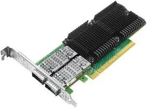 100GbE Network Adapter with Mellanox ConnectX-5 Ex Chipset, PCIe 4.0(16GT/s) x16 Ethernet NIC, Dual QSFP28 Infiniband Network Card Compare to MCX556A-EDAT