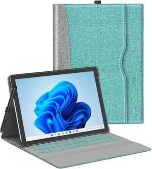 SSS*GRGB Case fit 12.3 in Microsoft Surface Pro 7/ Pro 7+/ Pro 6/ Pro 5/ Pro 4, Multiple Angle Viewing Portfolio Business Cover with Stylus Holder & Pocket, Compatible with Type Cover Keyboard, Green