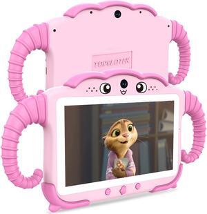 Kids Tablet 7IN Tablet for Kids 3-7 Toddler Tablet, Tablet for Toddler Learning Tablet Kids 32GB with Educational Games, GMS, Parent Controls, WIFI Kids Learning Tablet Toddler Boy Girl (Pink)