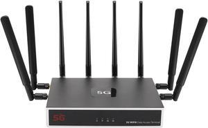 UOTEK 5G SIM Card Router CPE, WiFi 6 Router 5G Modem Dual Band NSA SA with SIM Card Slot for Smarthome Office Indoor High Speeed Wireless Router
