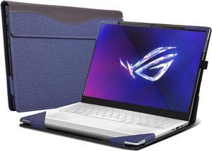 Laptop Cover for ASUS ROG Zephyrus - G14(2024) GA403 | GA403UV | GA403UI | All-Inclusive Drop-Proof Case 14" PU Leather Inner Pocket Cover (Blue)