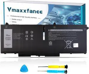Vmaxxfanee FK0VR Laptop Battery Replacement for Dell Latitude 5330 7330 7430 7530 P133G P134G P135G Latitude 5330 2-in-1/7330 2-in-1/7430 2-in-1 /Series FKOVR 293F1 01VX5 404T8 HSTNN-UB7A TPN-Q173