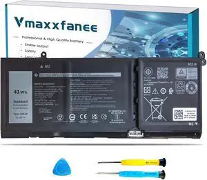 Vmaxxfanee G91J0 41Wh Battery Replacement for Dell Latitude 3320 3520 3330 3420 Inspiron 3510 3511 3515 3525 3530 5310 5510 5515 5410 5418 5518 14 Plus 7420 7415 2-in-1 Vostro 5620 5625 11.25V 2nd Gen