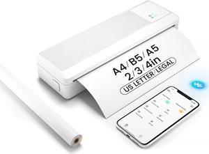 vretti Portable Printers Wireless for Travel, P83 Portable Thermal Printer, 304Dpi Inkless Printer, Instant Printing, Inkless Printer for iOS&Android, Support 8.5" X 11" US Letter&Legal A4&B5