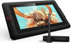 XPPen Upgraded Artist13.3 Pro V2 Drawing Tablet with Screen, 16384 Pen Pressure X3 Pro Stylus Pen Display, 99% sRGB Full-Laminated AG Screen Graphic Tablet with Stand, Red Dial, 8 Shortcut Keys 13.3"