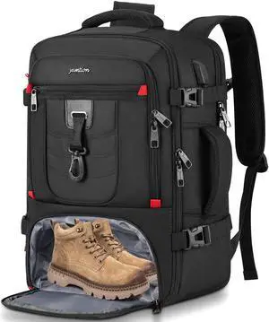 YAMTION Carry On Backpack for Men with Shoe Compartment,Travel Backpack with Laptop Compartment Airline Approved for Women,Weekender Bag for Workout College Sport Mochila de Viaje