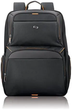 Solo New York UBN701-4 17.3 Inch Laptop Backpack, Black, 17.5 x 11.75 x 8