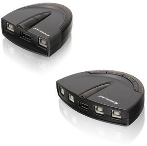 IOGEAR 2 Port and 4 Port USB 2.0 Switch - Auto Printer Switch - Manual or Auto Controlled - LED Indicator - Plug n Play GUB231 - GUB431
