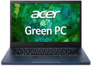 Acer Aspire Vero AV14-52P-55N4 Intel Evo Green PC | 14" FHD IPS 100% sRGB Display | Intel Core i5-1335U | Intel Iris Xe Graphics | 8GB LPDDR4X | 512GB Gen 4 SSD | Killer Wi-Fi 6E | PCR Materials