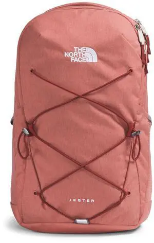The North Face Women's Jester Everyday Laptop Backpack, Light Mahogany Dark Heather/Iron Red/TNF Black, One Size
