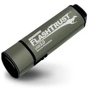 Kanguru Flash Trust - 64GB Secure Firmware Flash Drive - Write Protect Switch - SuperSpeed USB 3.0