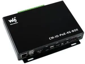 Waveshare Compute Module Industrial IoT Mini-Computer with 4G Connectivity and PoE Feature for Raspberry Pi CM4S/CM3/ CM3+ Series