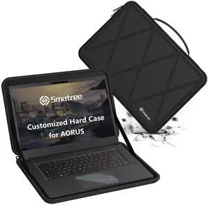 Smatree Hard EVA Protective Sleeve Case Compatible for 15.6 inch GIGABYTE AORUS 15 9KF Laptop, for 15.6 inch AORUS 15 9MF Laptop, for 15.6 inch AORUS 15 9SF Laptop Slim and Anti-Shock Sleeve (X8306)