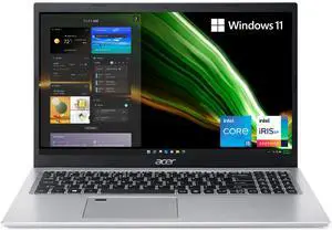 Acer Aspire 5 A515-56-53S3 Laptop | 15.6" Full HD IPS Display | 11th Gen Intel Core i5-1135G7 | Intel Iris Xe Graphics | 8GB DDR4 | 256GB SSD | WiFi 6 | Fingerprint Reader | BL Keyboard | Windows 11